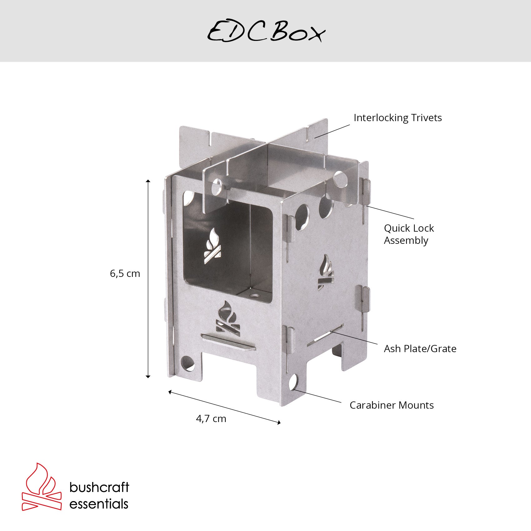 EDCBox Micro Stove Titanium