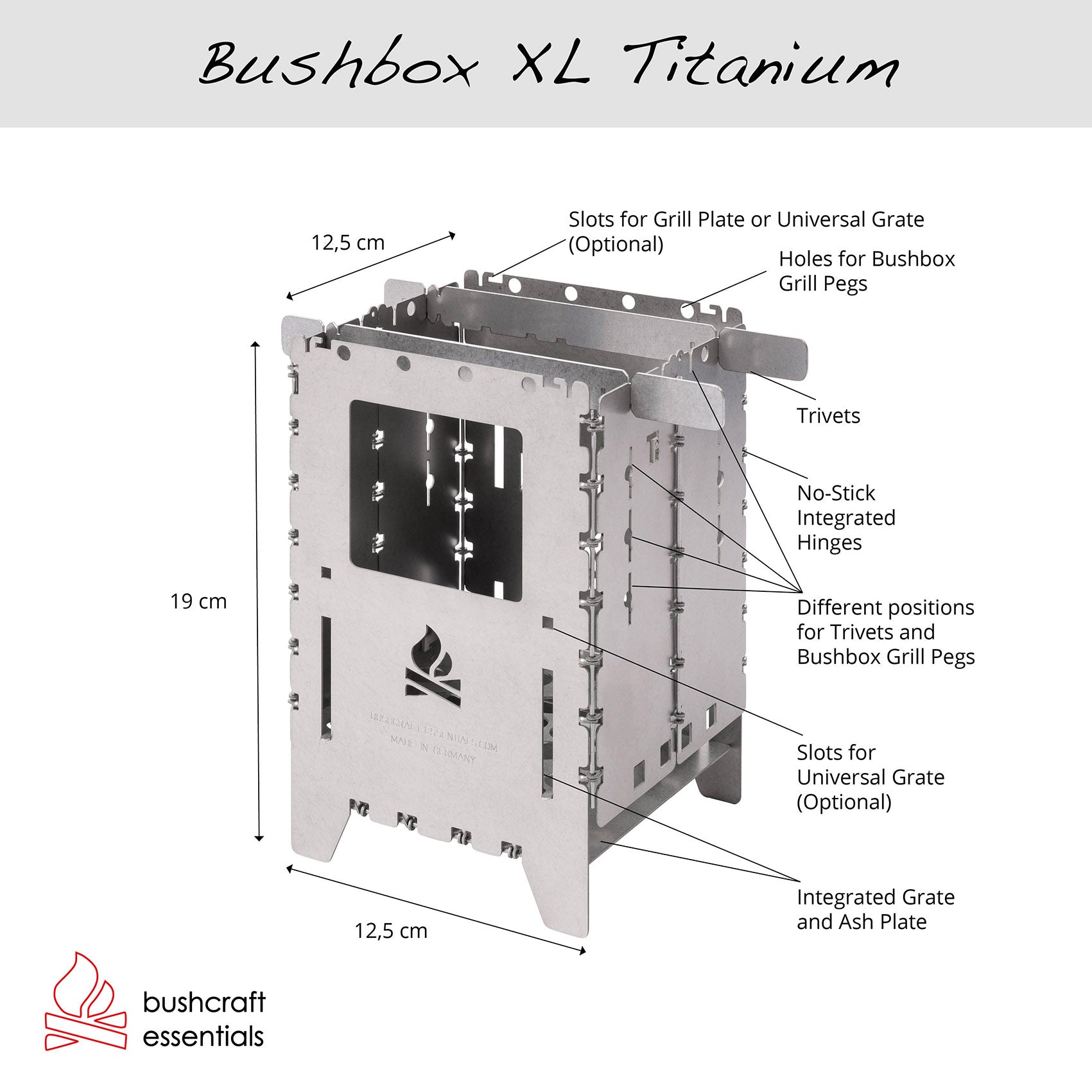Bushbox XL Titanium – Bushcraft Essentials GmbH