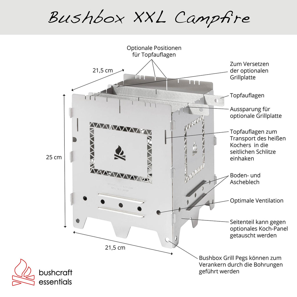 Steckbare Bushbox XXL Campfire – Set
