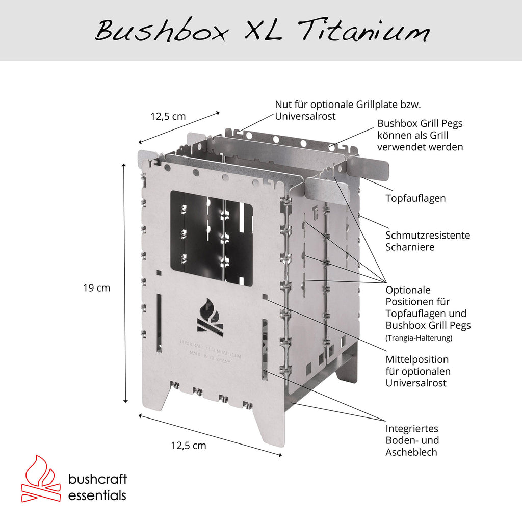 Bushbox XL Titanium Premium Set