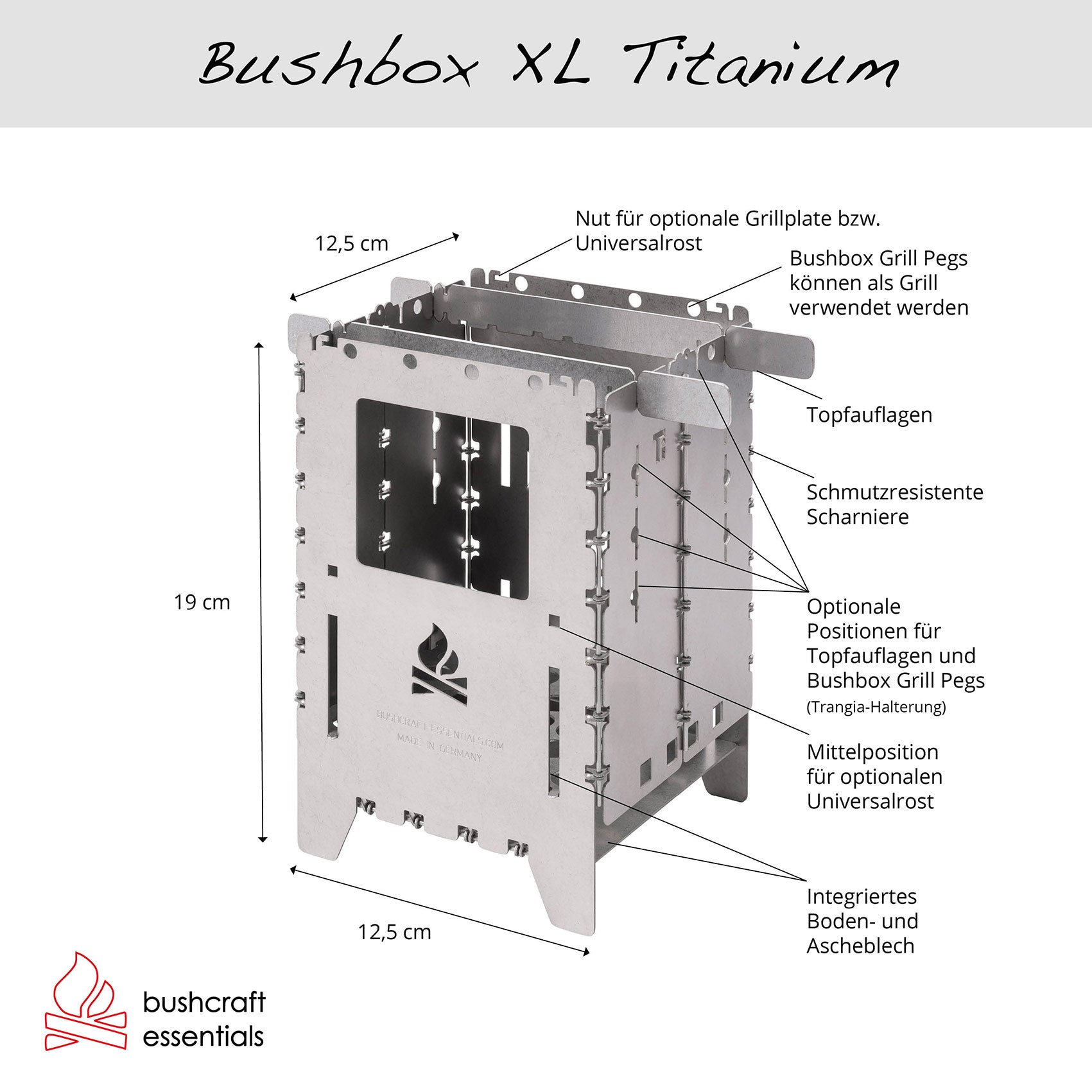 Bushbox XL Titanium Premium Set