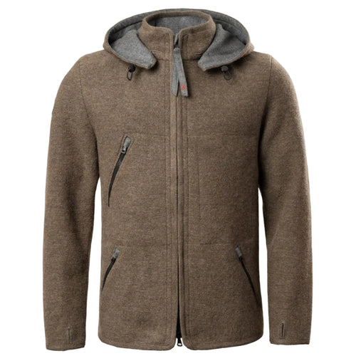 Wool Essentials Active Wear Jacket (Medium Brown)