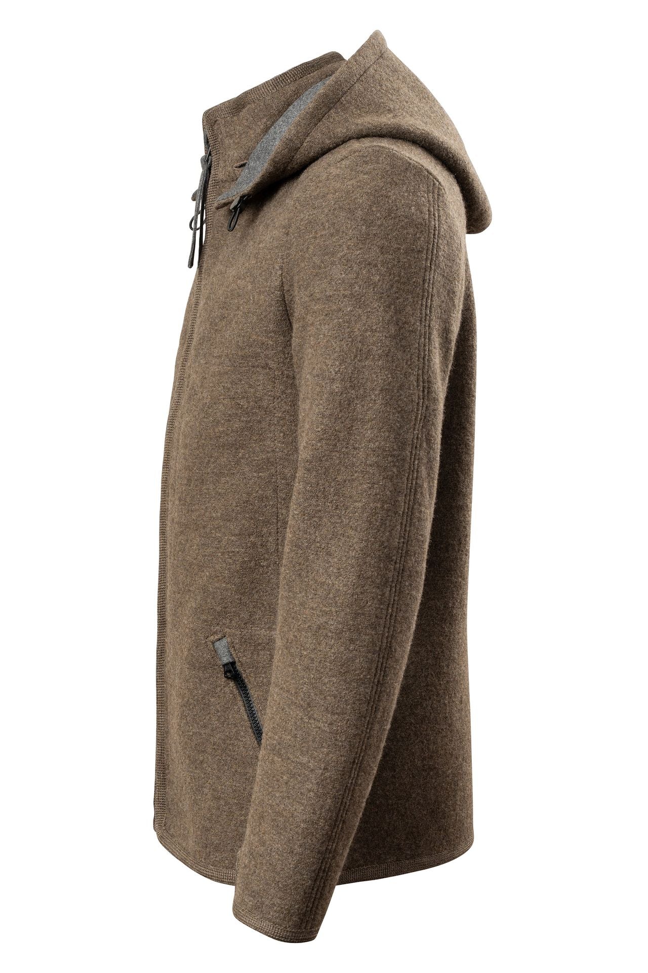 Wool Essentials Active Wear Jacket (Medium Brown)