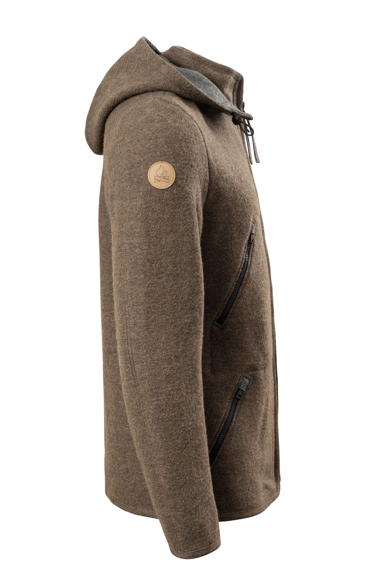 Wool Essentials Active Wear Jacket (Medium Brown)