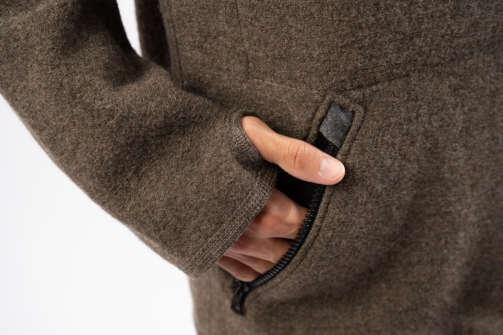 Wool Essentials Active Wear Jacke (Mittelbraun)