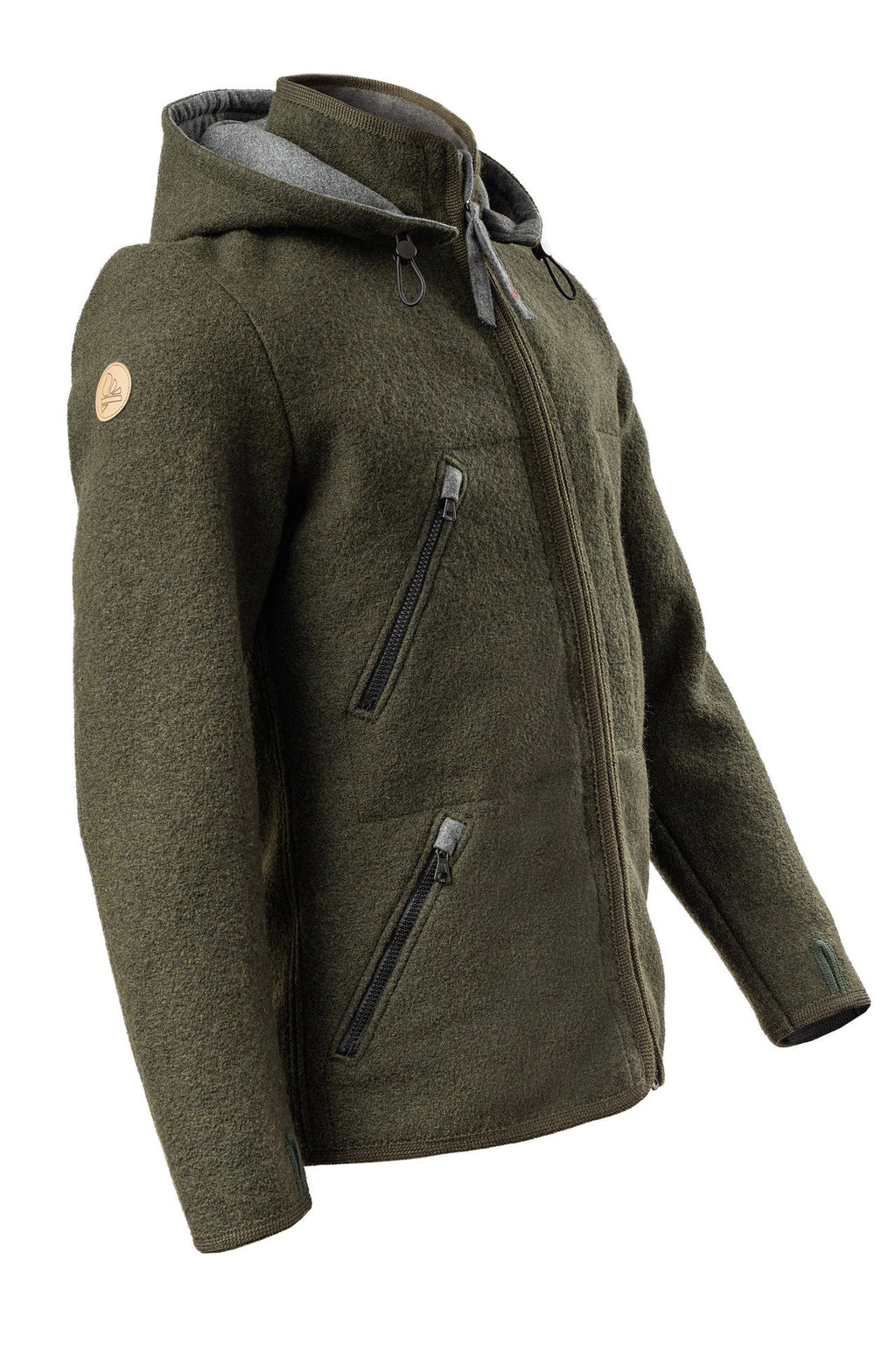 Wool Essentials Active Wear Jacke (Olivgrün)