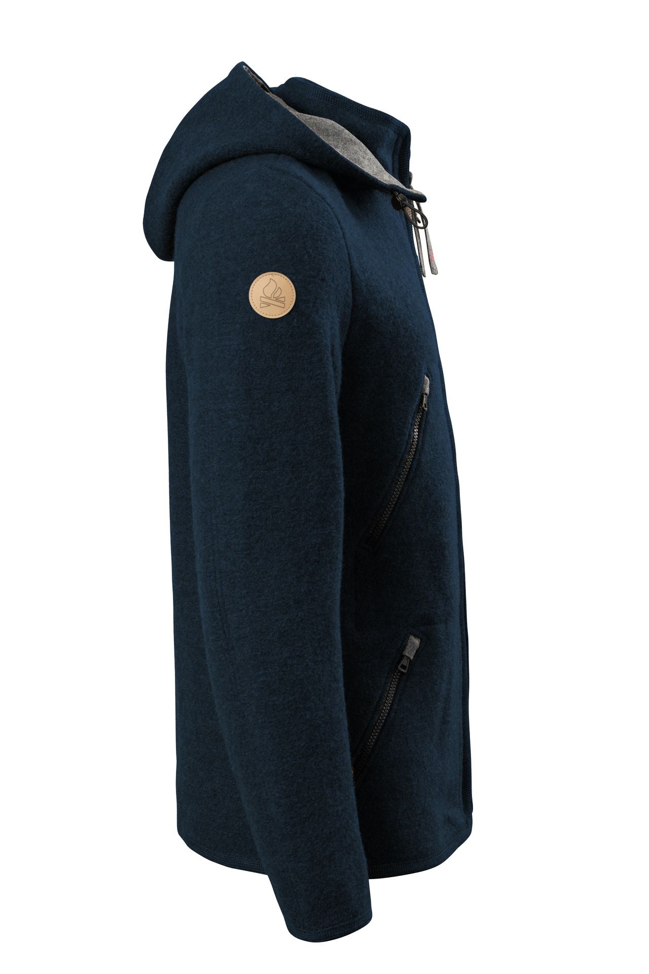 Wool Essentials Active Wear Jacket (Mid Blue)