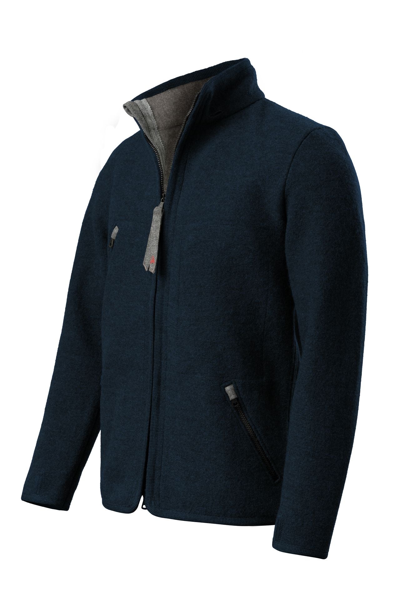 Wool Essentials Active Wear Jacket (Mid Blue)